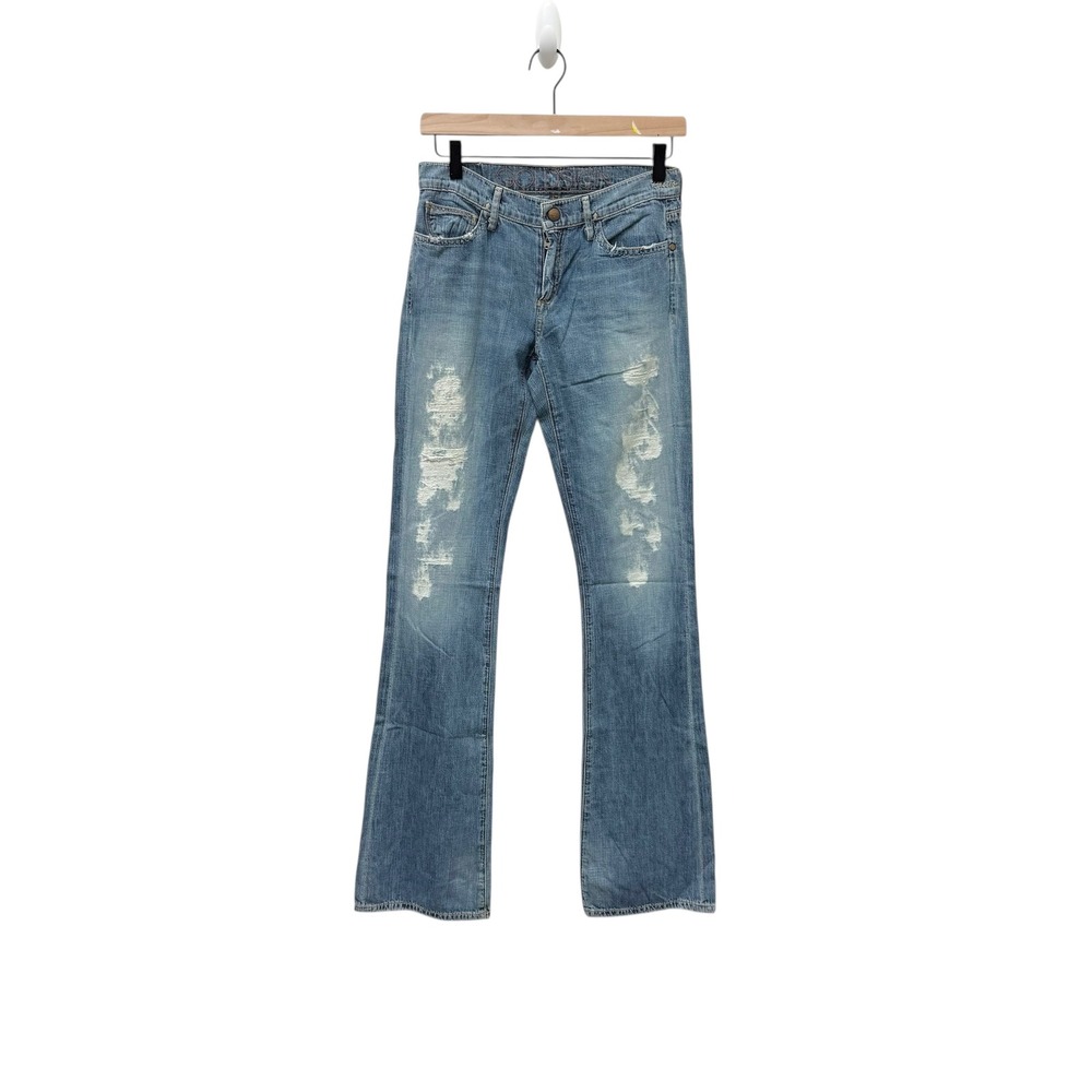 GOLDNSIGN Passion Women's‎ Distressed Light Wash Bootcut Jeans Size 24